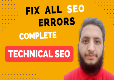 I will do TECHNICAL SEO on your website FIX all erros Google Search Console,  Ahrefs,  Semrush,  moz