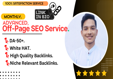 Monthly Advanced Off-Page SEO Service.