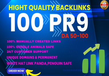 I will Create 100 Pr9 + High Authority SEO Profile Backlinks