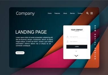 One pager website or landing page in WordPress Elementor
