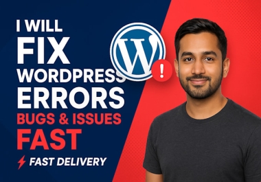 Fix wordpress errors,  bugs,  and issues fast