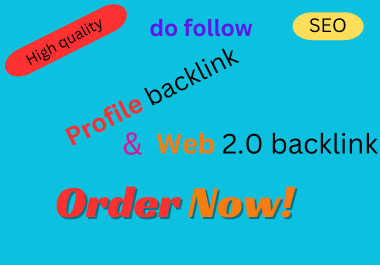 I will create Profile creation & Web 2.0 Backlink with High DA sites