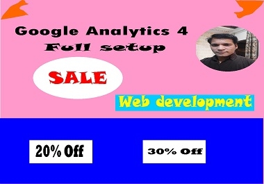 I will full setup Google Analytic GA4