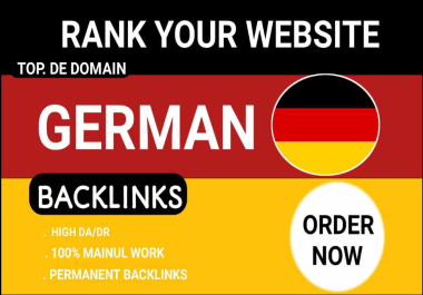 I will do high authority 200permanent german dofollow backlinks from germany on de site