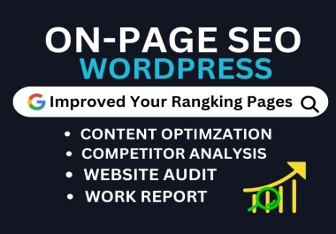 I will do amazing On-Page SEO Service for WordPress site