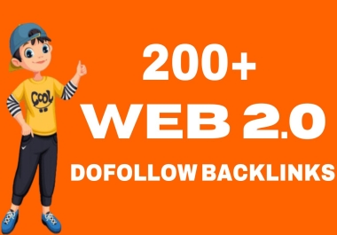 I will build 200+ WEB 2.0 Dofollow SEO Contextual Backlinks For Google Ranking