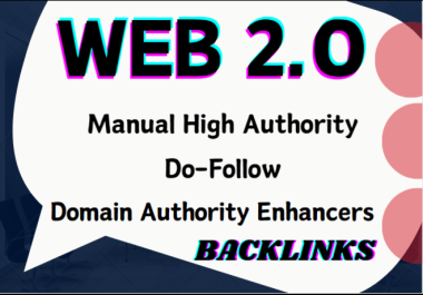 50 Web 2.0 High Authority Manually Do-Follow Backlinks on High DA PA Sites