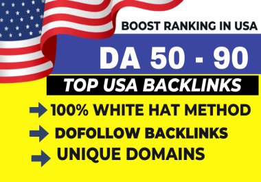 Manually create premium USA do follow white hat manual SEO backlinks