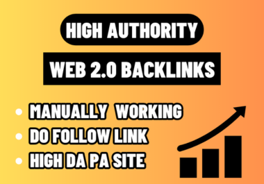 Get high authority 50 web 2.0 backlinks for Google Top Ranking