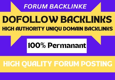I will manually do 70 unique forum posting do follow SEO backlinks