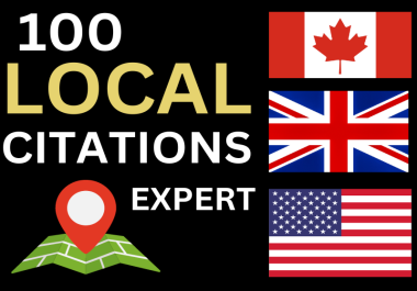 Manually do 60 local citations and business directory for local SEO backlinks