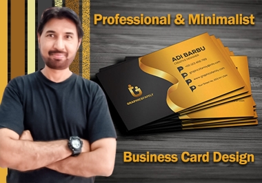 Professional & Minimalist Business Card Design