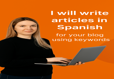 I will research and write your articles in SPANISH