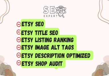i will write best etsy SEO friendly title and tags to top rank 2 etsy listings