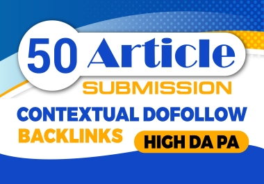 Elevate Your Website's SEO with 50 Contextual Backlinks