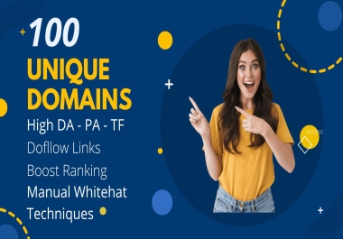 Get 100 High Authority Dofollow Mix SEO Backlinks Manual Whitehat Technique