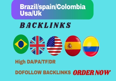 I will do 500 Brazil USA UK Spain Colombia safe SEO Do Follow Link building