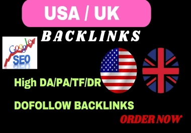 I will do 50 authority USA,  UK Do follow permanent links,  rank google site