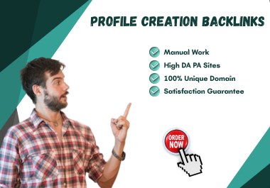 I will create 50 high-quality dofollow profile creation backlinks