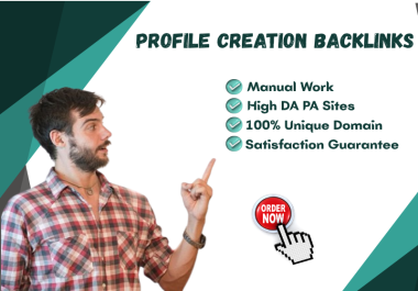 I will create 50 high-quality dofollow profile creation backlinks