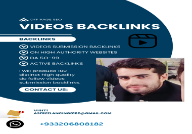 I will do 50 video submission backlinks on high authority platforms