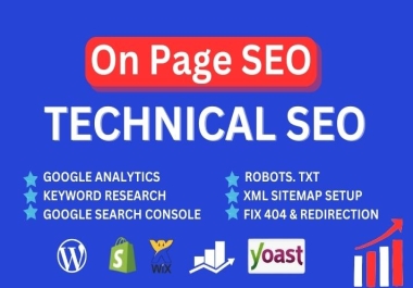I will create 4 do on page SEO and technical optimization for google rank