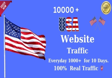 I will deliver 10000 High-quality USA organic web traffic to your website