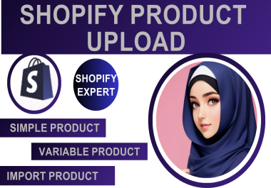 professional shopify products listing manually