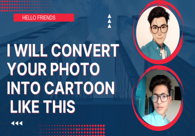 I will convert you photos in to premium anime photos