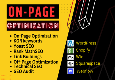 On Page SEO optimize and boost up your website