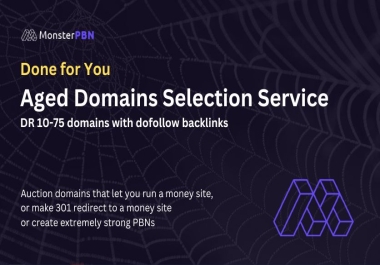 Aged Domains Service DR 10-50 Domains