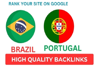 40 high quality brazil/portugal seo backlinks with high DA PA link building