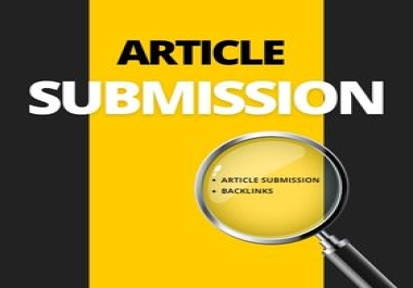i will do 30 article submission manually