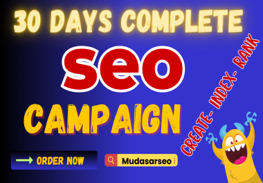 Complete SEO Campaign For Your Website 30 days