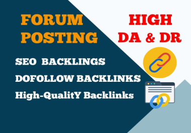 I will create 50 forum posting dofollow SEO backlinks link building