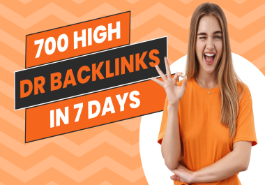 700 high quality profiles backlinks in 7 days