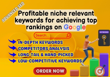 I will do advanced SEO keyword research and competitor analysis services.