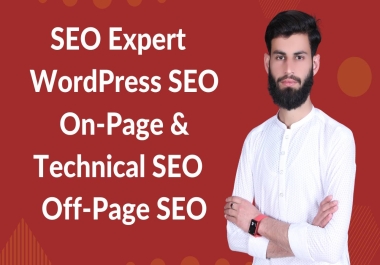 I will do WordPress SEO On-Page SEO Technical SEO Off-Page SEO
