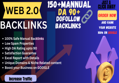 50 manual HQ DA80+ web 2.0 backlinks to boost your business in google search