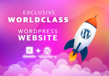I will create a attractive wordpress website for you.