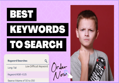 I will provide best SEO kgr keyword research to rank your website