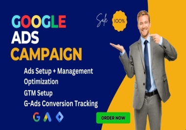 Set up your google PPC ads,  search ads and Conversion Tracking