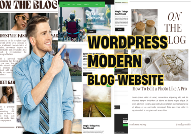 I will Develop or Design 3 pages WordPress Blog Website