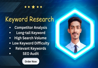 I will give best profitable SEO keyword research and competitor analysis