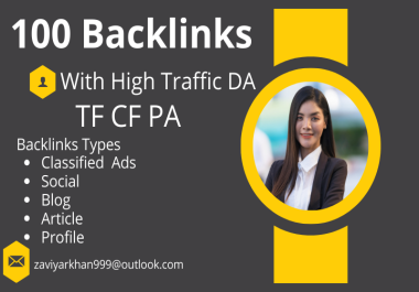 Backlinks with High Traffic DA TF CF PA