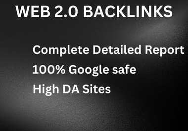 I will do 150 SEO WEB 2.0 BACKLINKS
