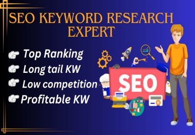 I will do SEO keyword or niche research and competitor analysis