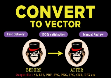 Vector tracing,  convert logo or image to vector quickly