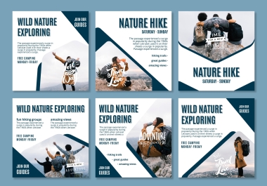 I design creative social media posts