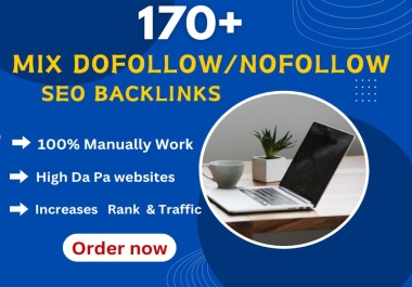 Mix 170+ Dofollow & Nofollow backlink, Profile,  Web2.0, Directory, Article Submission,  Social, Ads post
